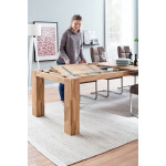 NANTES STÓŁ NA DĘBIE 140X90 Z BOCZNYM WYSUWEM