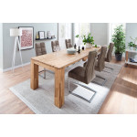 NANTES STÓŁ NA DĘBIE 140X90 Z BOCZNYM WYSUWEM
