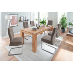 NANTES STÓŁ NA DĘBIE 140X90 Z BOCZNYM WYSUWEM