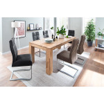 NANTES STÓŁ NA DĘBIE 140X90 Z BOCZNYM WYSUWEM