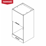 KAMMONO Fronty M4 Akryl - szafka wisząca słupek pod piekarnik nad zmywarkę lub pralkę NWPD60.1SS/71