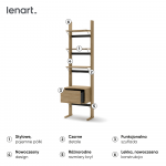 OLLIE OL-02 - regał 1s - dąb olejowany