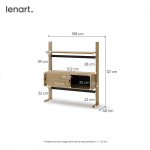 OLLIE OL-03 – regał niski 2d - dąb olejowany