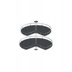 PÓŁKA OBROTOWA 3/4 Grafitowa do szafki DNPP 90/90 - LAYMAN