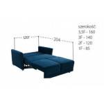 RENO 1F Sofa/Fotel z funkcją spania