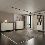 EVO regał 4d kaszmir / dąb castello