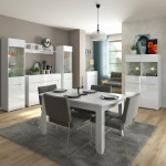 LINGO stół rozkładany 135/184 biały