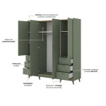 SCANDI 20 SZAFA 4D6S 