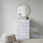 SELENE 3 BIAŁA KOMODA POŁYSK
