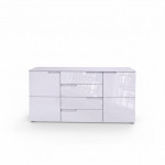 SELENE 8 BIAŁA KOMODA POŁYSK