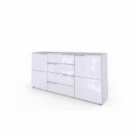 SELENE 8 BIAŁA KOMODA POŁYSK