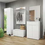 SELENE 20 BIAŁY PANEL Z WIESZAKAMI WYSOKI POŁYSK