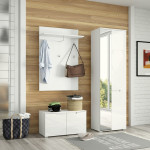 SELENE 20 BIAŁY PANEL Z WIESZAKAMI WYSOKI POŁYSK