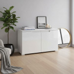 SELENE 18 biała komoda połysk 2 drzwi