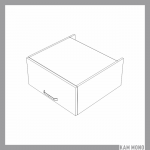 KAMMONO Fronty M4 Akryl - szafka wisząca nadstawka SNO60/29N