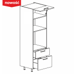 KAMMONO Klasyczne - szafka stojąca słupek pod piekarnik i mikrofalę z szufladami SPM60SS2