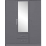 SZAFA SMART SRL2 ANTRACYT Z LUSTREM