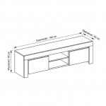 AMALFI SZAFKA RTV 02 Z KOLEKCJI WŁOSKIEJ 