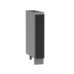 Blanka D15 CARGO Szafka kuchenna stojąca CZARNY POŁYSK