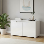 SELENE 18 biała komoda połysk 2 drzwi