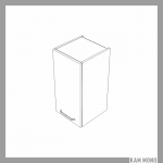 KAMMONO Klasyczne - szafka wisząca W_.1/61 NA WYMIAR