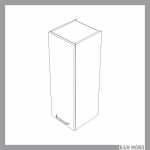 KAMMONO Klasyczne - szafka wisząca W_.1/100 NA WYMIAR