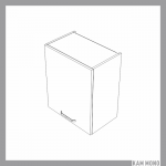 KAMMONO Klasyczne - szafka wisząca W50.1/71