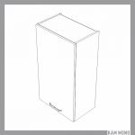 KAMMONO Fronty M4 Akryl - szafka wisząca W50.1/100