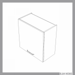 KAMMONO Klasyczne - szafka wisząca W60.1/61