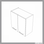 KAMMONO Fronty M4 Akryl - szafka wisząca W60/61 