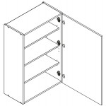 VENEZIA GRANATOWA W60/92 P/L szafka kuchenna wisząca 60 - kuchnia skandynawska 