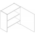 VENEZIA BIAŁA W60 SLIM/68 P/L szafka kuchenna wisząca nad okap 60 - kuchnia skandynawska 