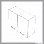 KAMMONO Fronty M4 Akryl - szafka wisząca W80/61 