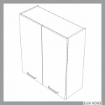KAMMONO Fronty M4 Akryl - szafka wisząca W80/100