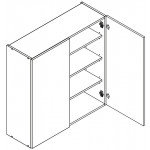 VENEZIA GRANATOWA W80/92 szafka kuchenna wisząca 80 - kuchnia skandynawska 