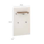 EVO panel przedpokojowy 80 (EO13) kaszmir / dąb castello