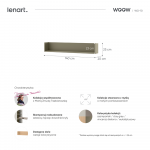 WOOW WO-10 - półka wisząca - eukaliptus