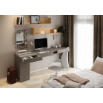 WOOW WO-11L - biurko lewe 3s - szampański/clay grey