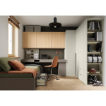 WOOW WO-11P - biurko prawe 3s - szampański/clay grey