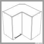 KAMMONO Klasyczne - szafka wisząca narożna WRP65/71