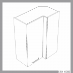 KAMMONO Fronty M4 Akryl - szafka wisząca narożna WRP70x40/100