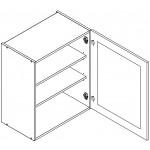 VENEZIA SZARA WS60 P/L szafka kuchenna wisząca 60 witryna - kuchnia skandynawska 