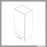 KAMMONO Fronty M4 Akryl - szafka wisząca witryna WW40.1/100