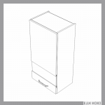 KAMMONO Fronty M4 Akryl - szafka wisząca witryna WW45.1/100