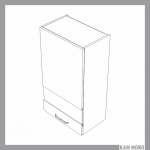 KAMMONO Fronty M4 Akryl - szafka wisząca witryna WW50.1/100