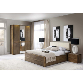 ATLANTA Łóżko 160X200 z pojemnikiem i tapicerowanym zagłówkiem TYP 16