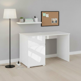 LINGO biurko 1d1s/120 biały połysk