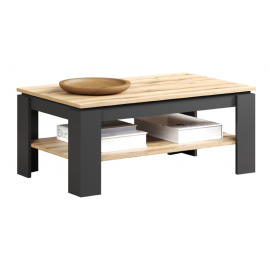 ESTEBAN ława 110 grafit / dąb evok