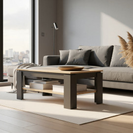 ESTEBAN ława 110 grafit / dąb evok