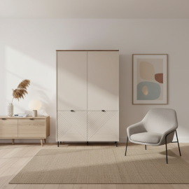 EVO szafa 4d kaszmir / dąb castello